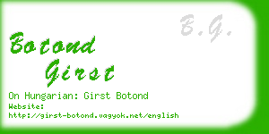 botond girst business card